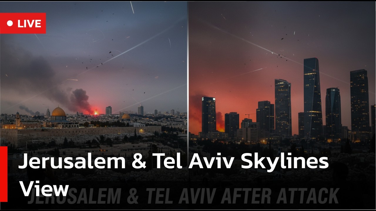 🔴LIVE: Jerusalem & Tel Aviv Skylines View | AC1S