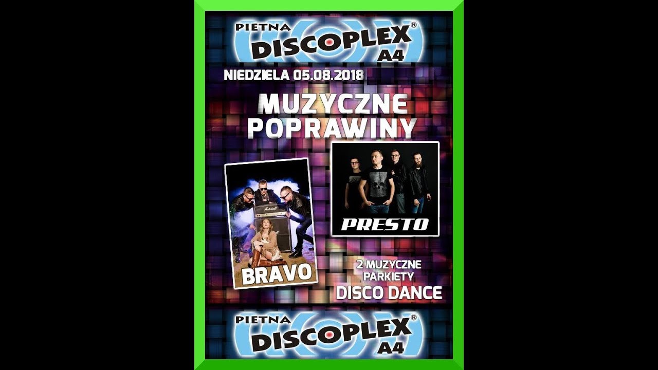 DISCOPLEX A4 BRAVO & PRESTO 05.08.2018