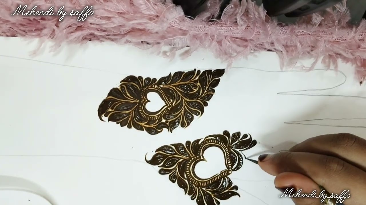 Day 07 |online mehendi class|heart shape mehendi design|full tutorial #henna 