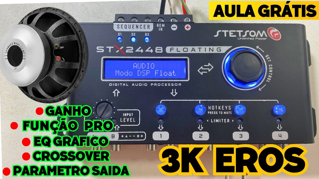 EROS 3K 1500 RMS BASS ADJUSTMENT TIPS