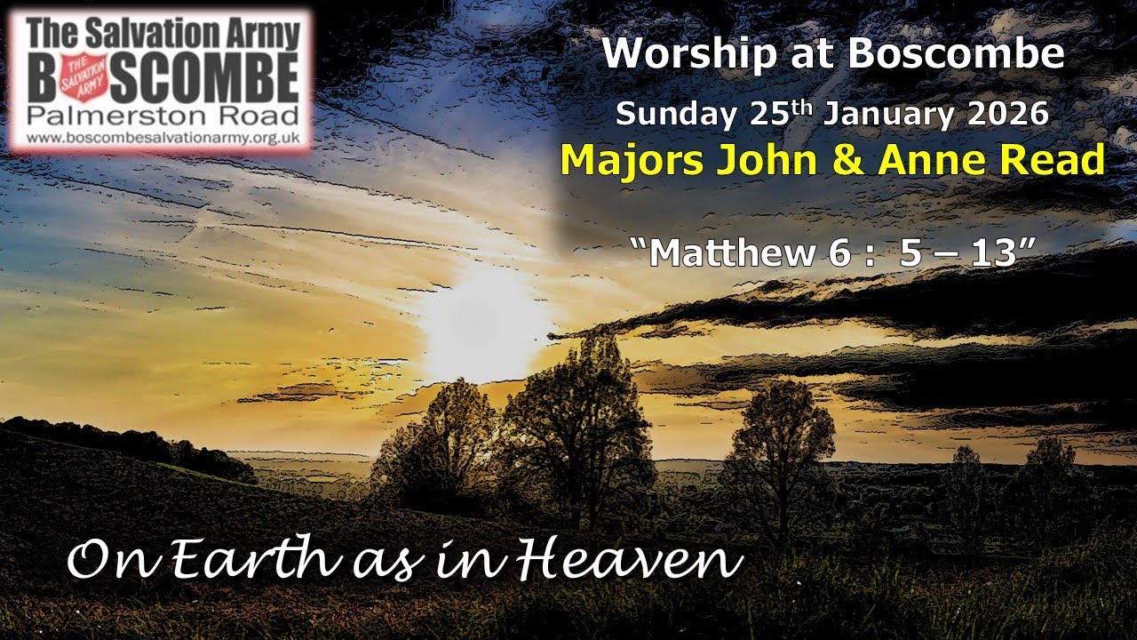 Worship at  Boscombe - Sunday 25th January 2026