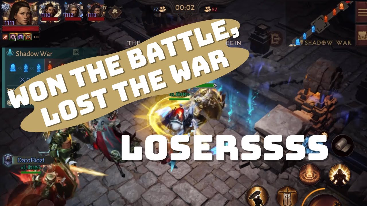We won the Battle but lost the War | Bunch of LOSERS | Diablo Immortal | SW | VOB