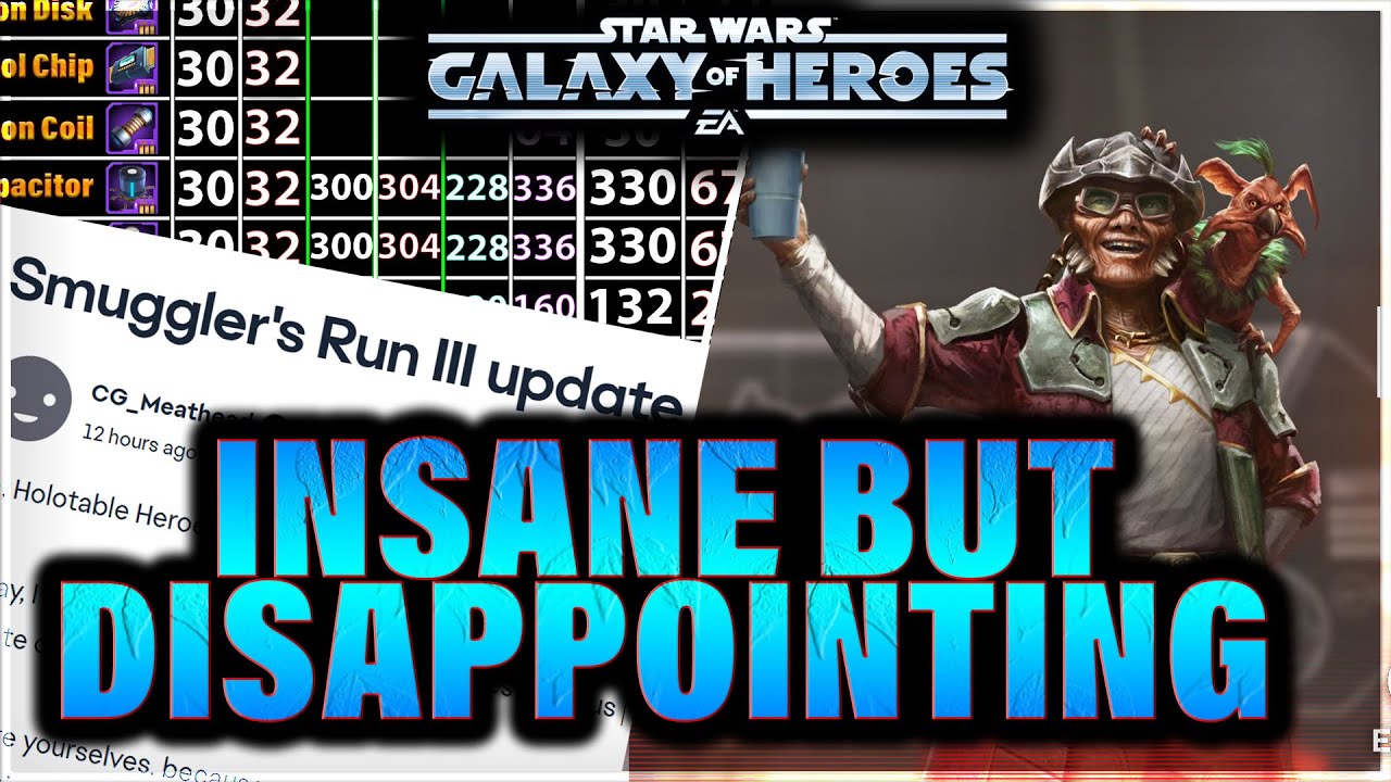 Анализ и математика наград в игре SMUGGLER'S RUN 3 #swgoh #starwars