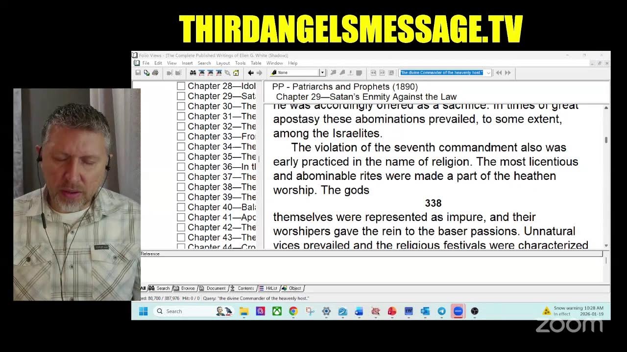 Chapter 29 Part 4- Patriarchs and Prophets - Satan's Enmity Against the Law