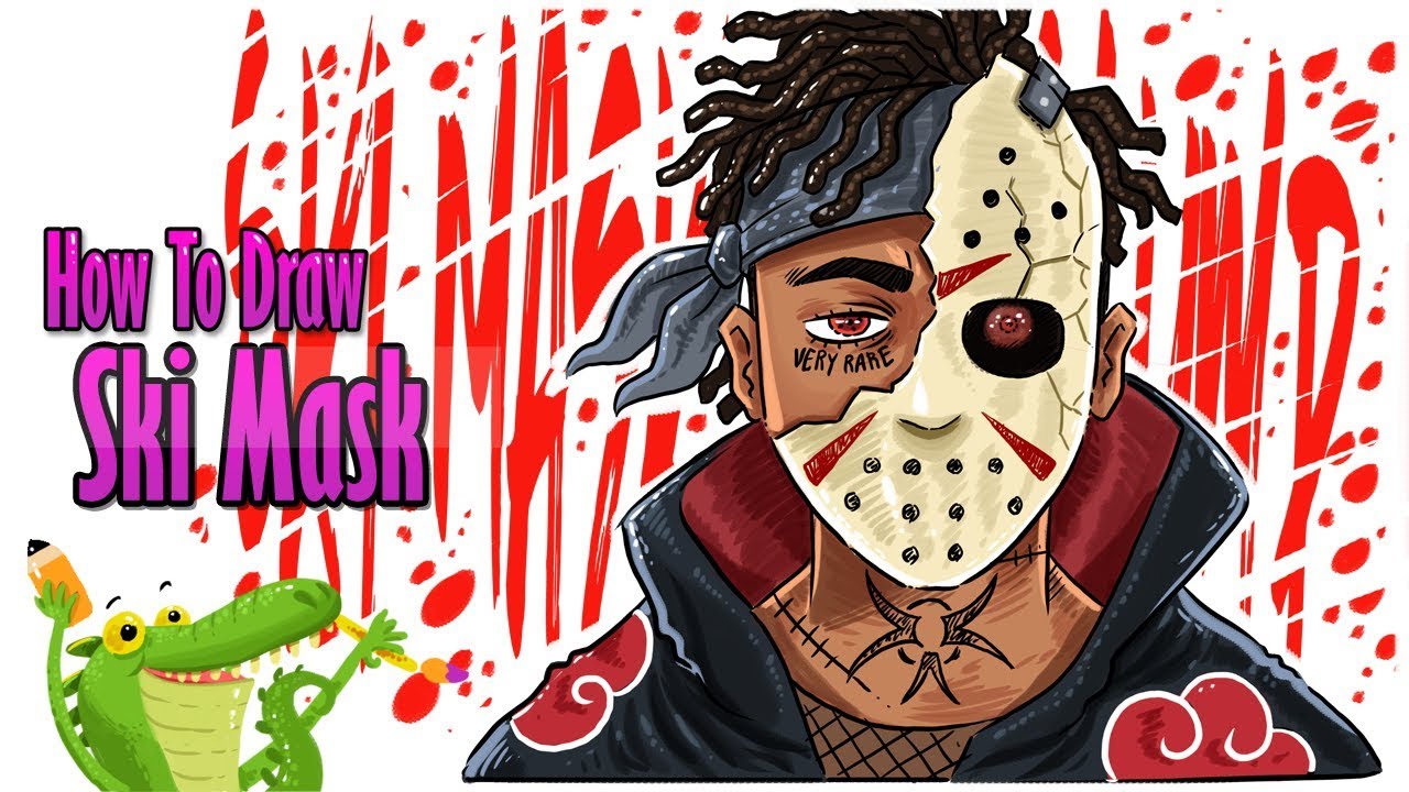 How To Draw Ski Mask the Slump God step by step