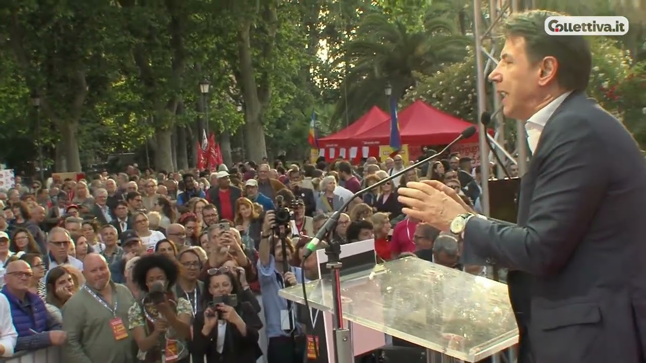 Giuseppe Conte intervento all'evento 