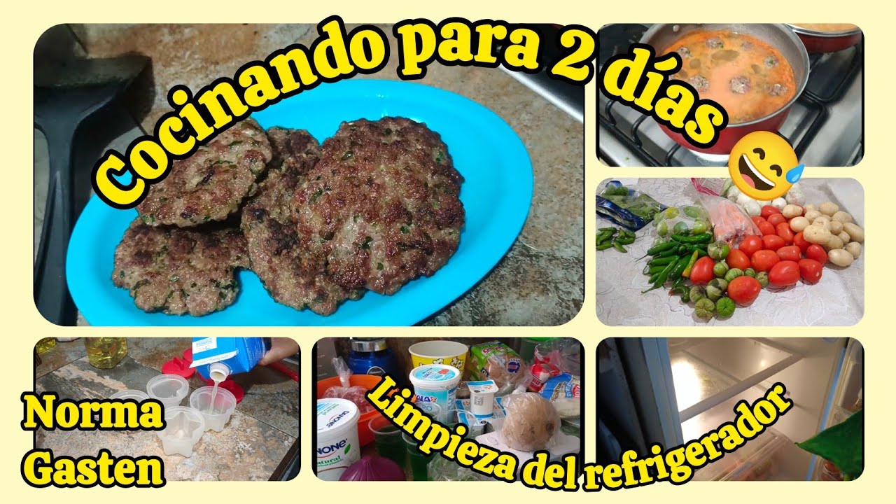 ✅LIMPIANDO EL REFRIGERADOR. Cocinando para 2 días ☺️ #normagasten 
