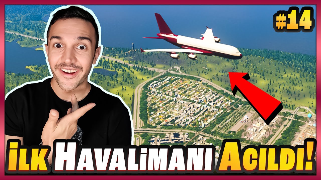 HAVALİMANI AÇILDI UÇUŞLAR BAŞLADI ✈️🔥 | Cities Skylines #14