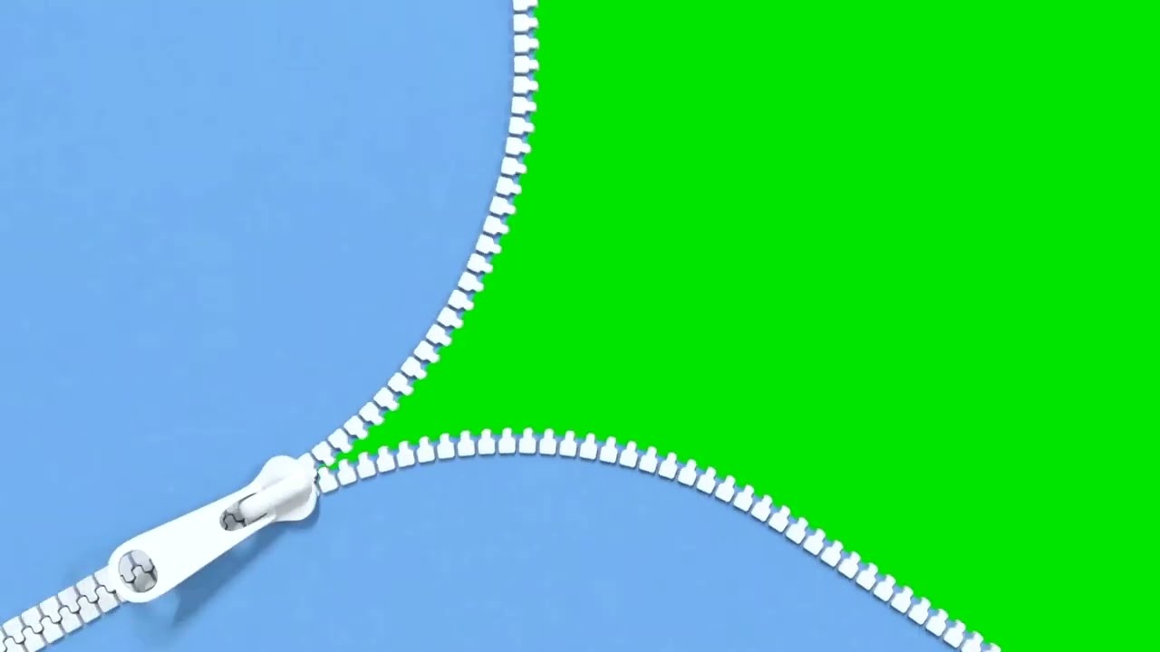 Transition Zipper Green Screen