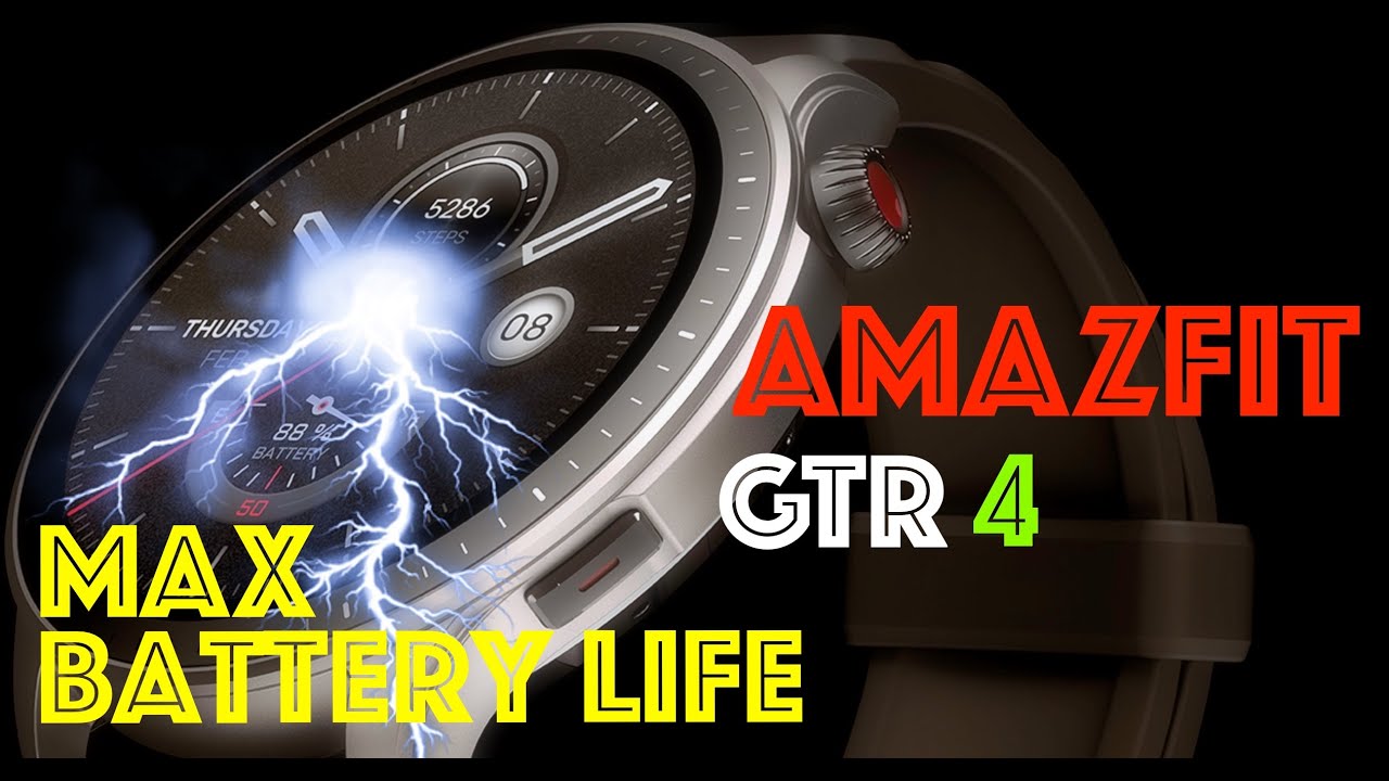 Советы по экономии заряда батареи Amazfit GTR 4