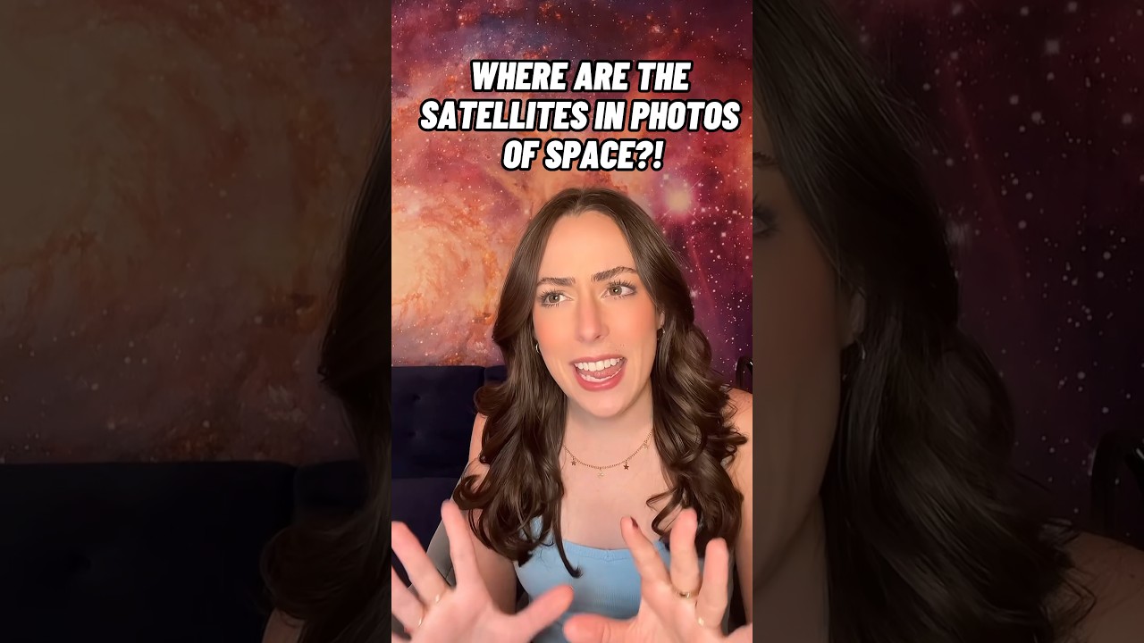 Почему на фотографиях Земли нет спутников? 🧐