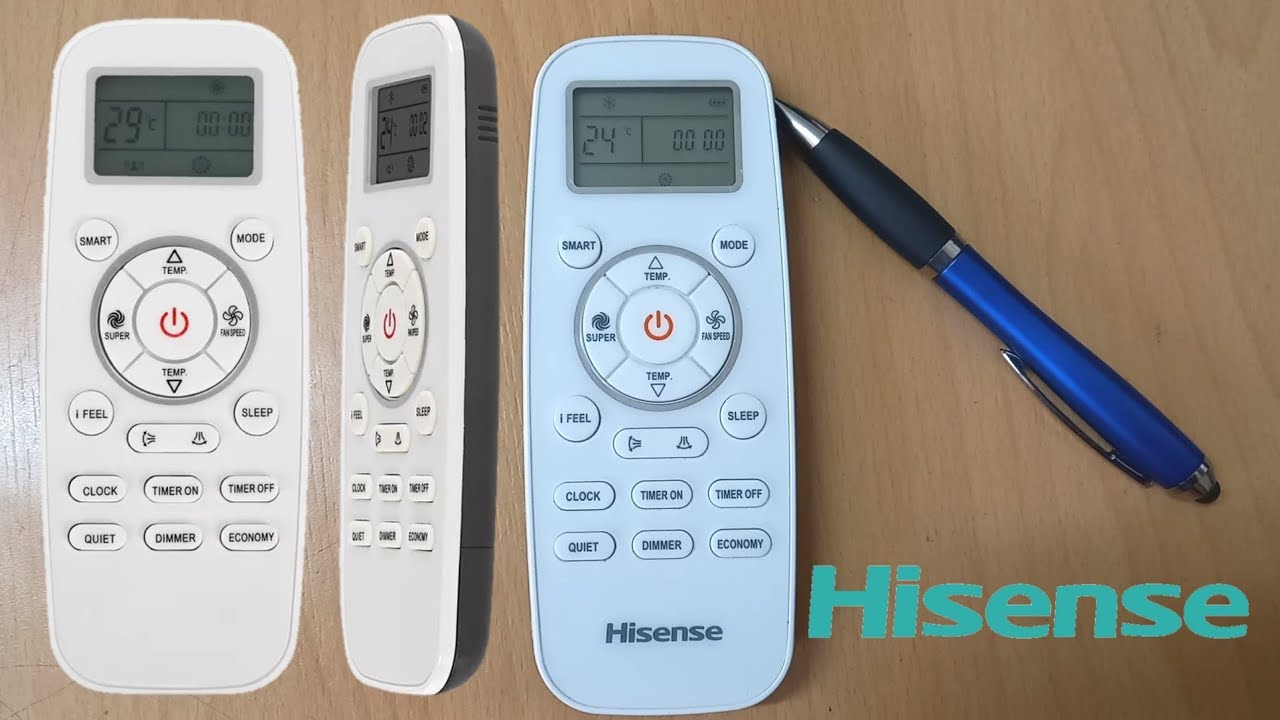 شرح وحدة تحكم مكيف هايسنس Hisense بالتفصيل شرح كامل.