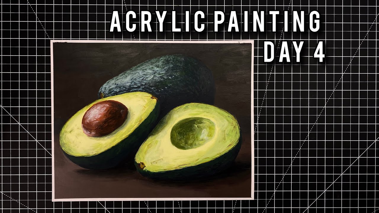 “Avocado” | Acrylic painting | Day 4