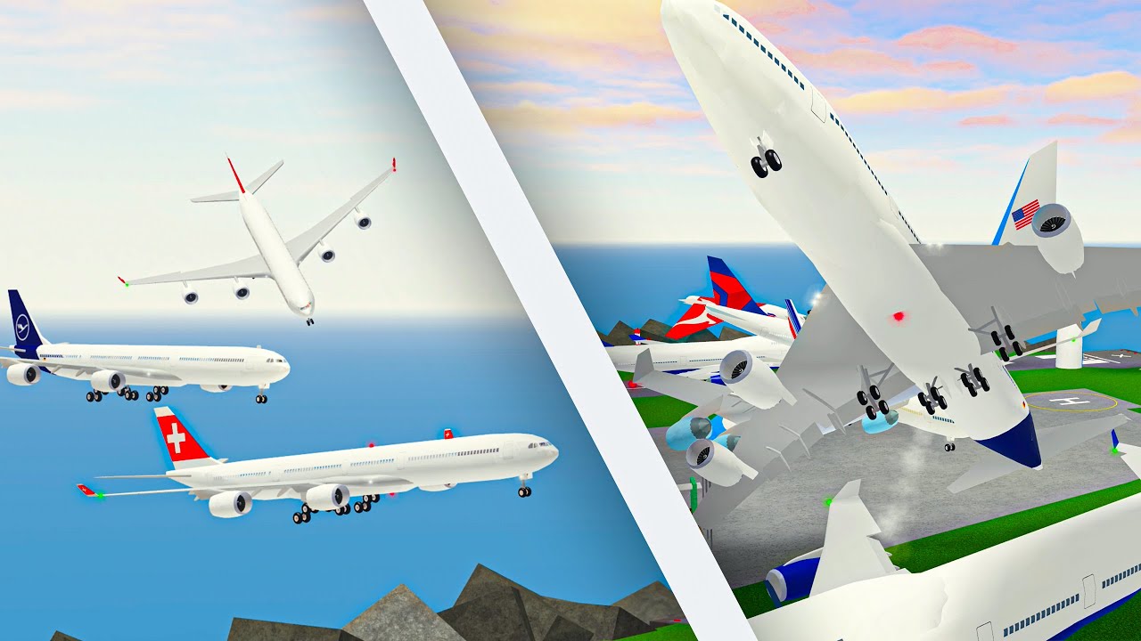 ОГРОМНЫЕ самолеты против аэропорта SABA в PTFS (Roblox)