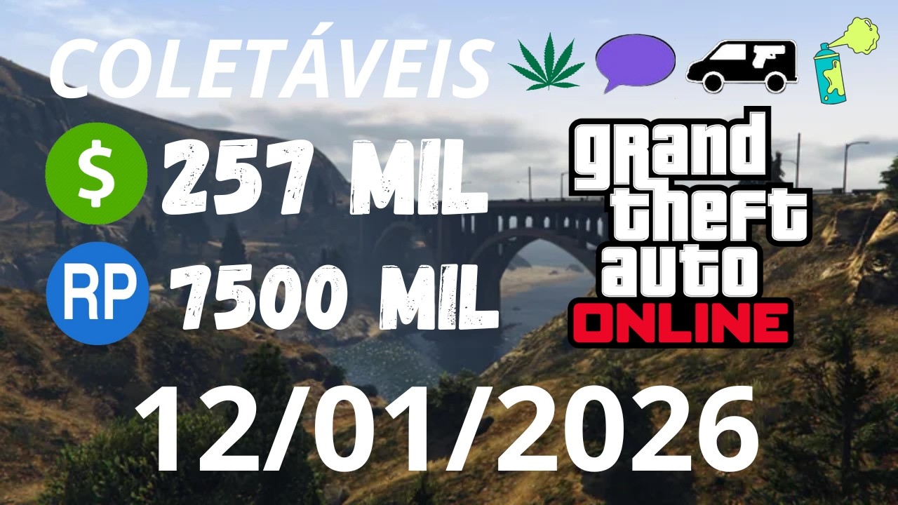 GTA 5 Online 10 Smokes 5 Pichações 👉12/01/2026