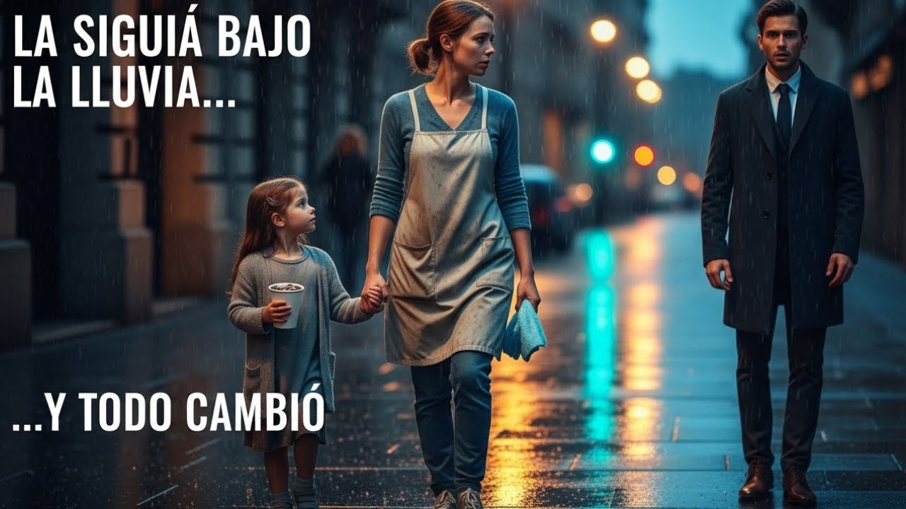 Salió de la oficina y siguió a la señora de la limpieza bajo la lluvia.. lo que descubrió....