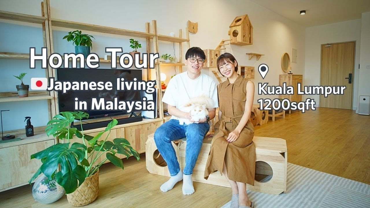 How Japanese Furnished 1200 sqft Condo in KL | Cosy & Pet-Friendly Home Tour 🐱🏡 Natural Signature