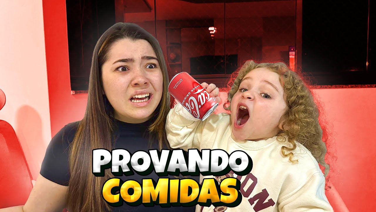 DIVA PROVOU COMIDAS QUE NUNCA COMEU | *ela tomou refrigerante*