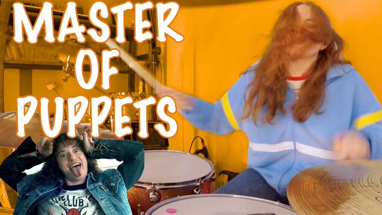 Sadie Sink/Max from Stranger Things Plays Drums to Master Of Puppets?