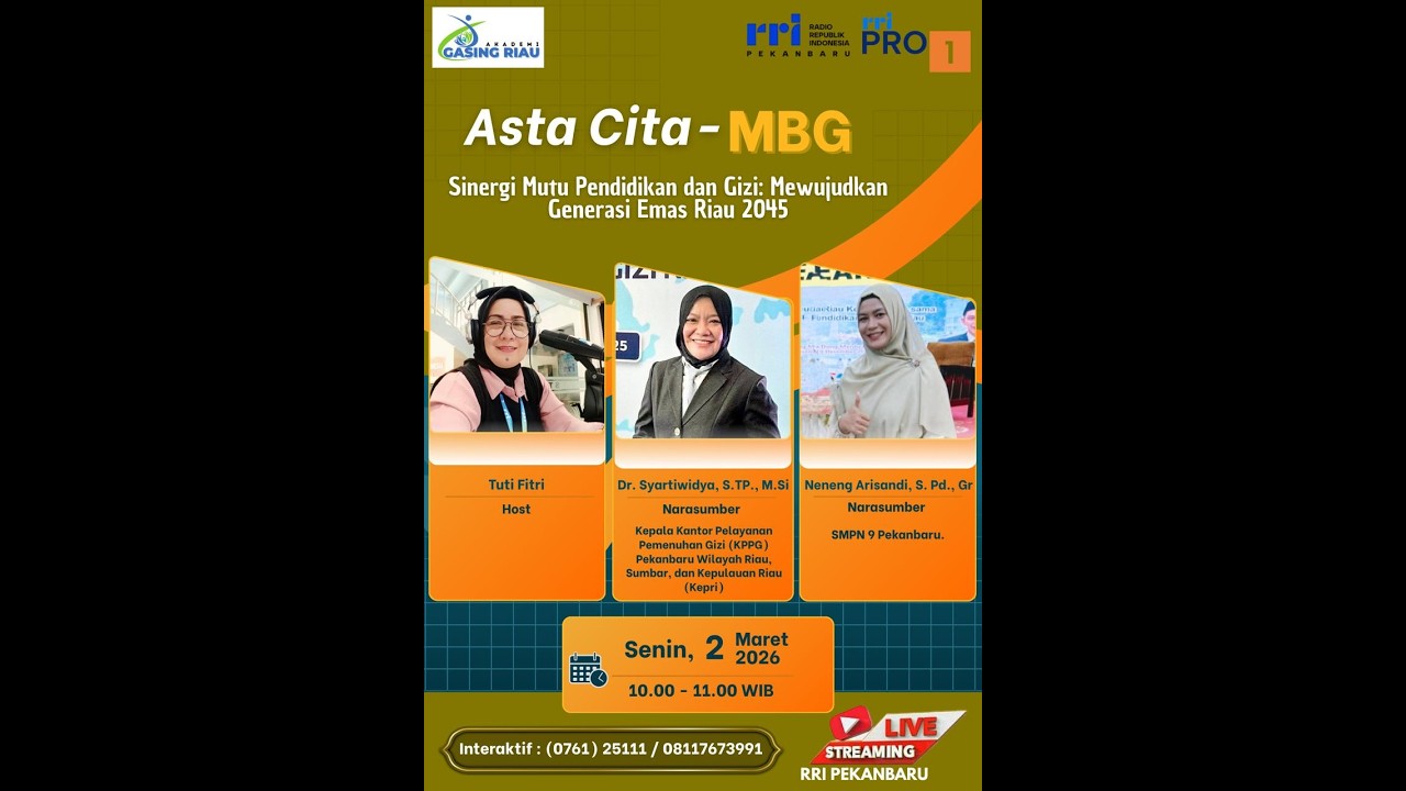 DIALOG ASTA CITA PRO 1 RRI PEKANBARU EDISI SENIN 02 MARET 2026