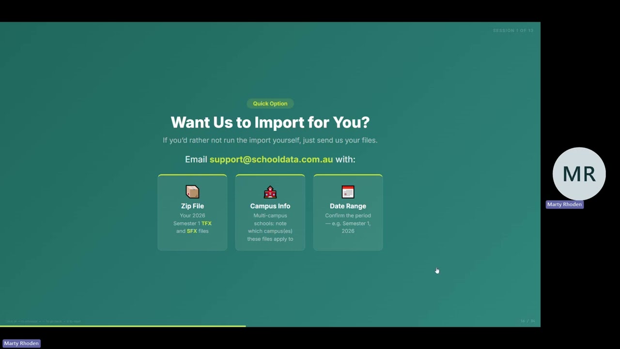 Webinar 1 recap - Syncing your TFX to the Current Grid