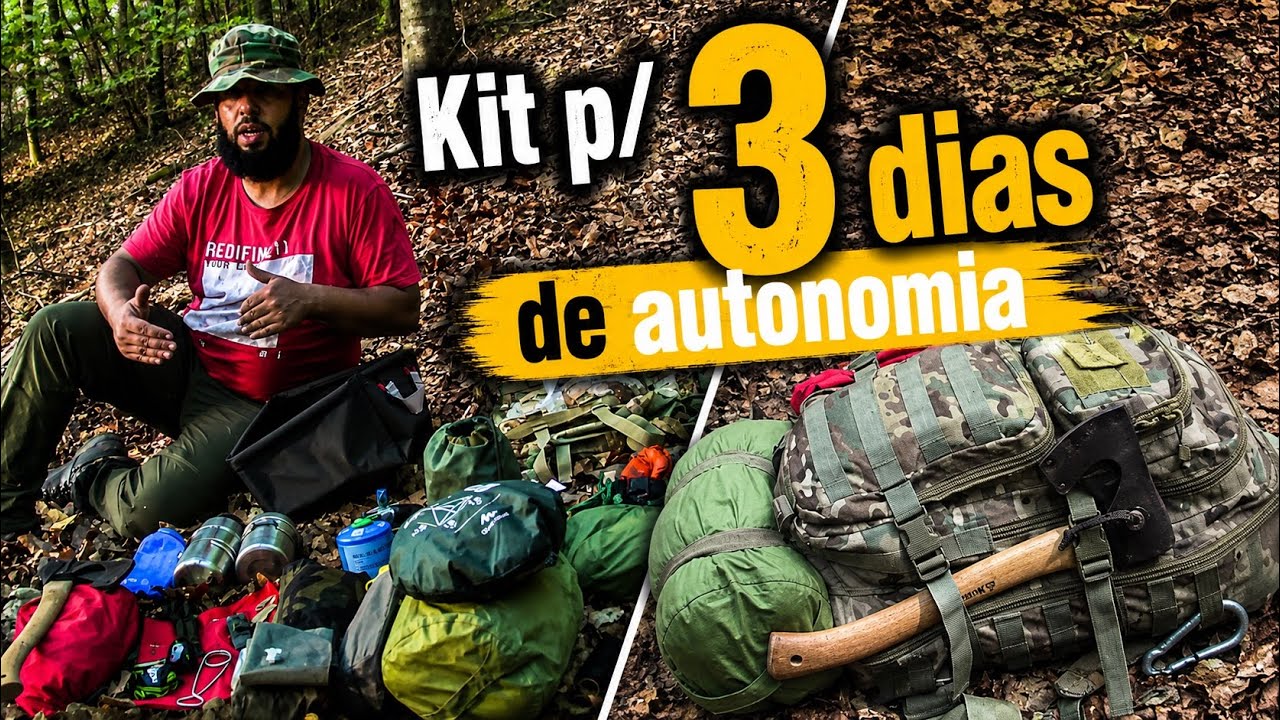 Mochila/Equipamento para 3 dias em autonomia no mato