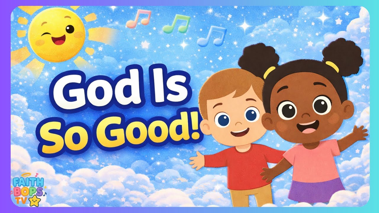 God Is So Good 🎶 | Fun Christian Song for Kids | Faith Bops TV