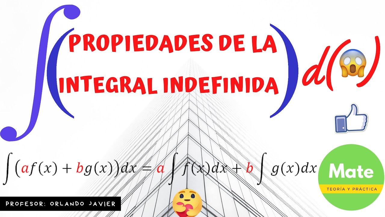 PROPIEDADES DE LA INTEGRAL INDEFINIDA