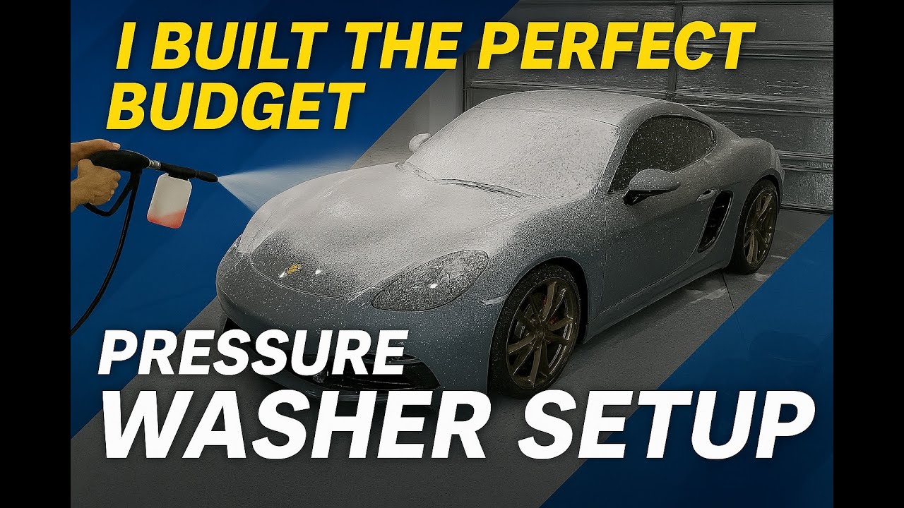Budget Garage Built In Pressure Washer Setup!