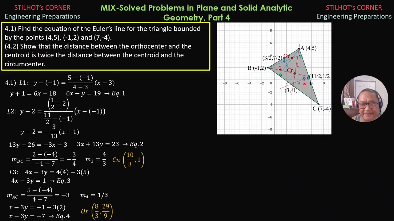 MIX-Solved Problems in Plane and Solid Analytic Geometry, Part 4