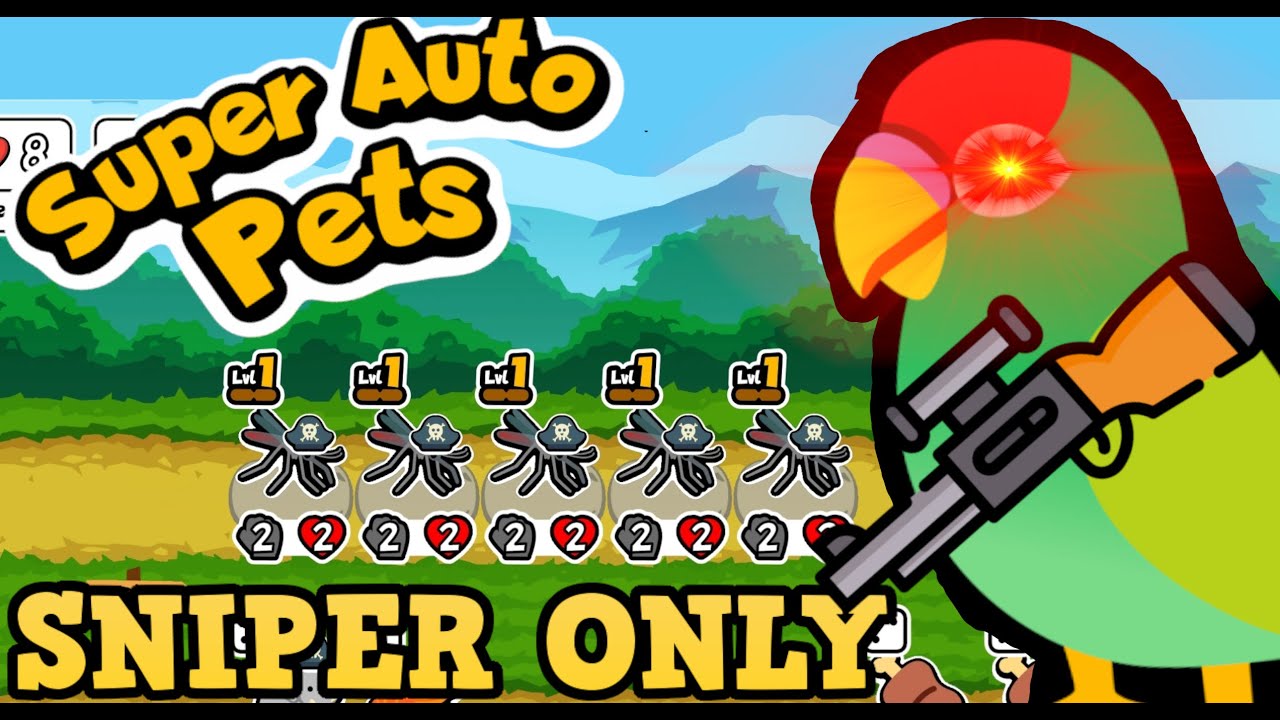 The MOST INSANE Super Auto Pets CHALLENGE | SNIPER ONLY! | Super Auto Pets