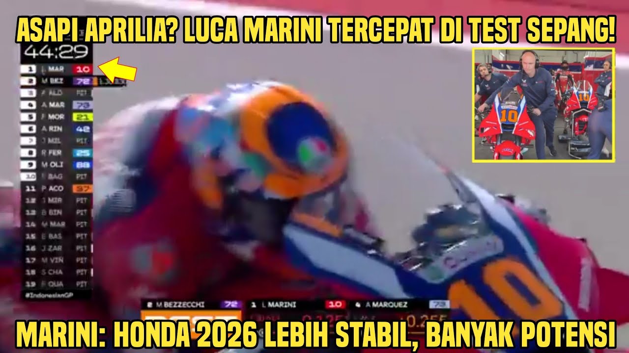 Kisruh! Asapi Aprilia? Luca Marini: Honda 2026 Lebih Stabil, Punya Banyak Potensi! 