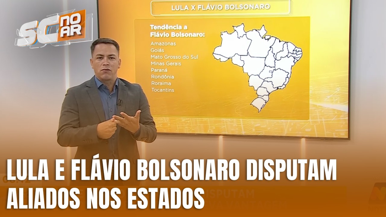 Lula e Fl&aacute;vio Bolsonaro disputam apoios nos estados