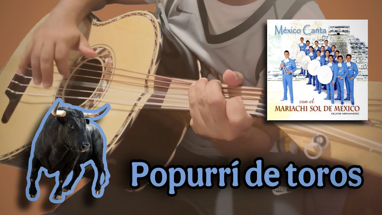 Tema y Popurrí de toros | Mariachi Sol De México | Guitarrón | Noé Barragán