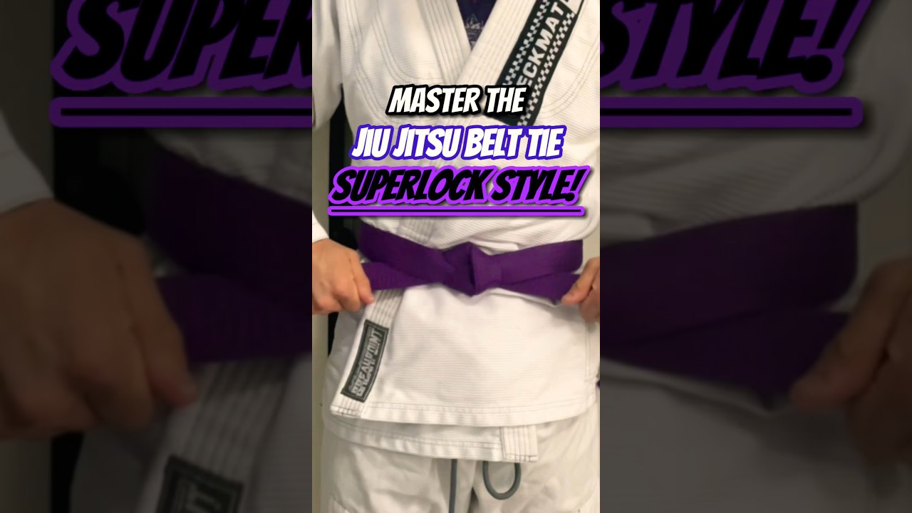 How To Tie Your Jiu Jitsu Belt Like A MASTER! Superlock Belt Tie Tutorial #jiujitsu #superlock #bjj