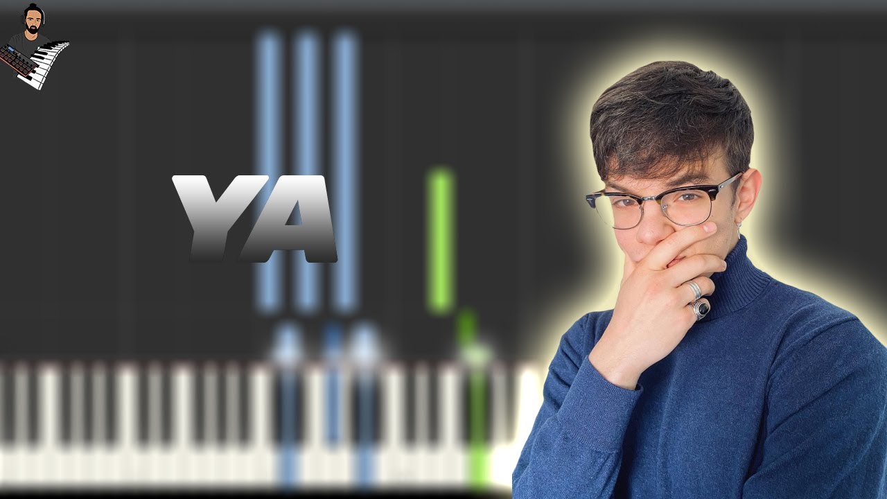 Flavio x daniel sabater - Ya | Instrumental Piano Tutorial / Partitura / Karaoke / MIDI