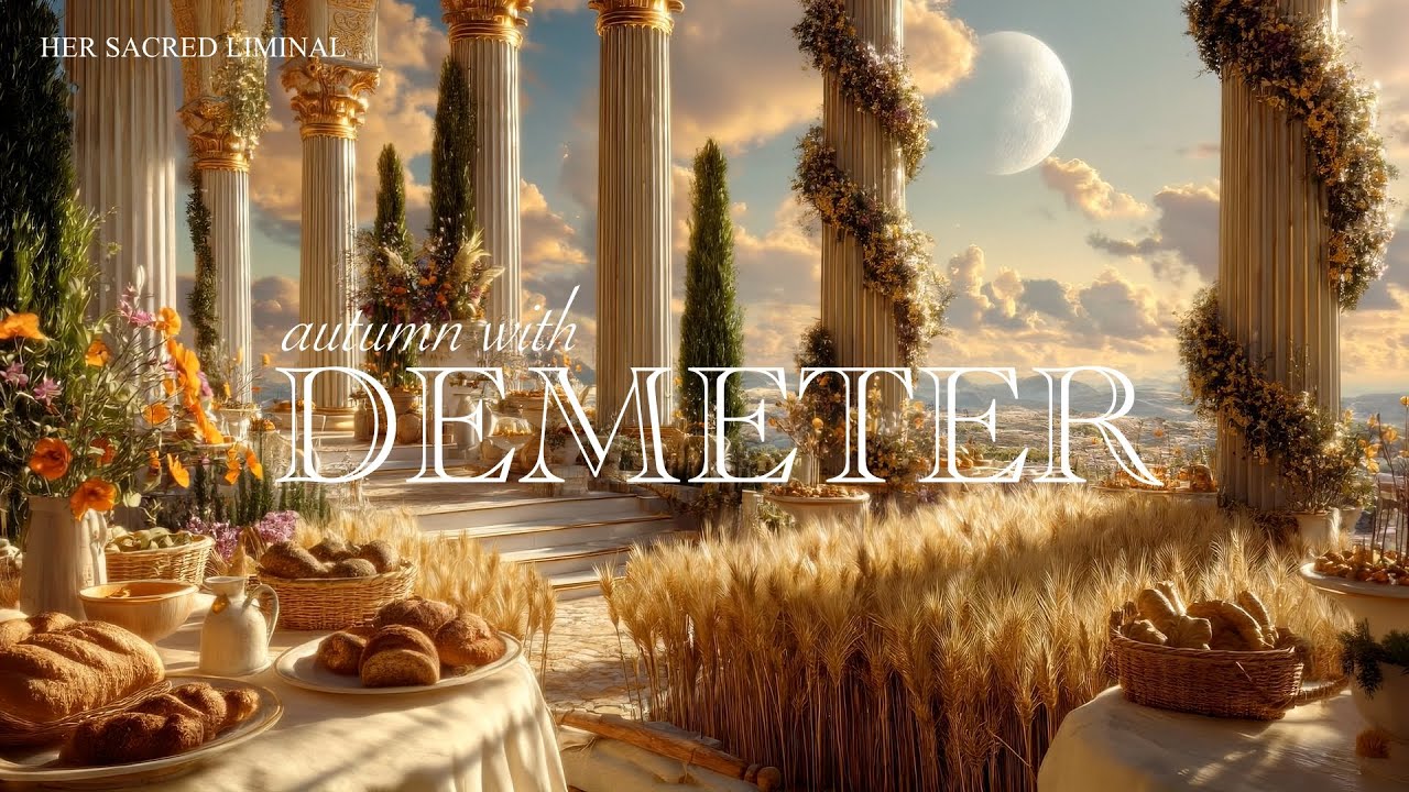 Demeter&rsquo;s Temple in Autumn 🍂 Golden Fields Ambience & Harvest Goddess Soundscape 🌾