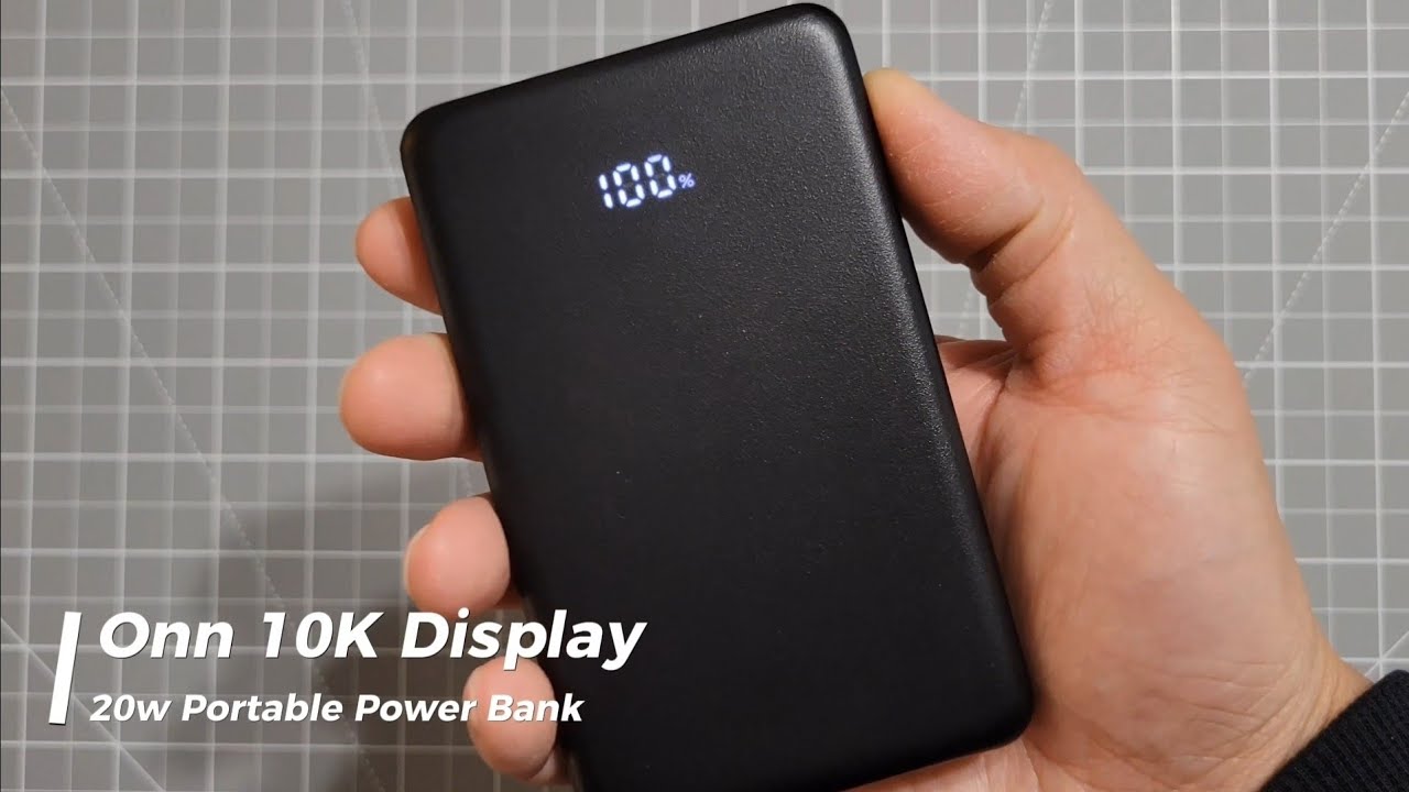 Onn 10K Display 20w Portable Power Bank Unboxing and Overview