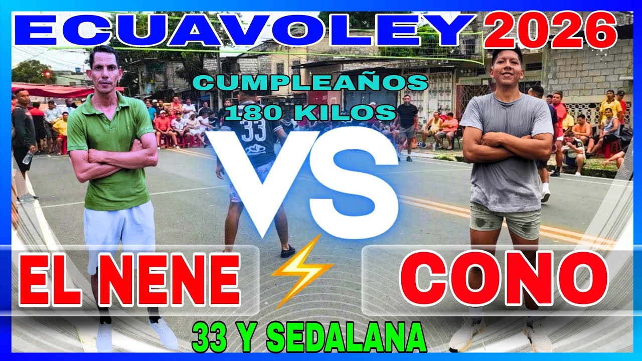 ECUAVOLEY PARTIDAZO 😱 EL NENÉ 🆚 CONO