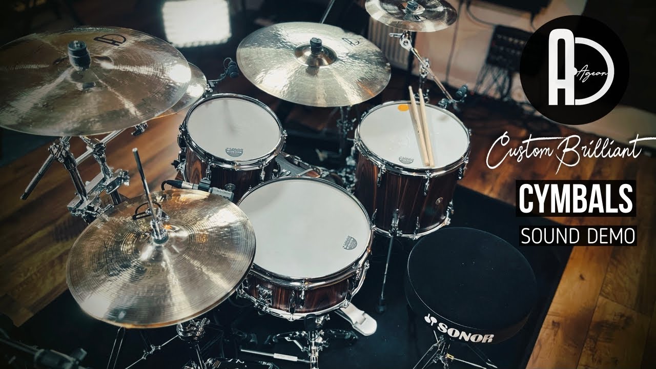 AGEAN Custom Brilliant series cymbals & SONOR Vintage Series drums