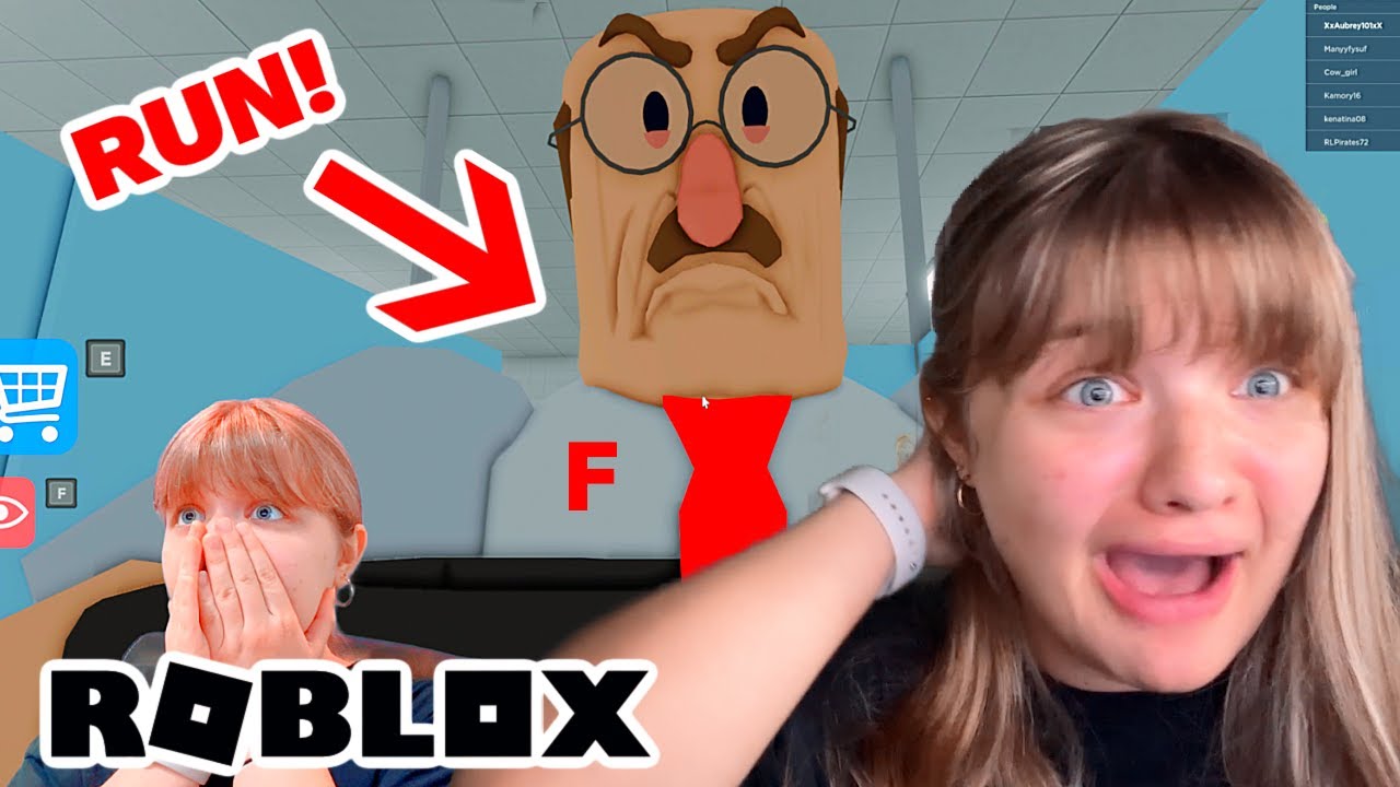 EsCAPE The Evil Principal Obby in Roblox - HE GAVE me An F now I'm getting DETENTION!