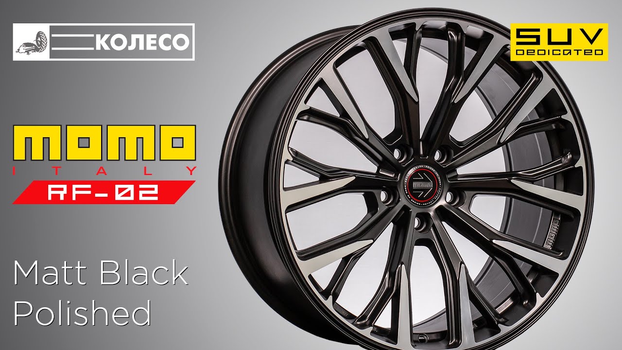 MOMO SUV RF-02 цвет: Matt Black Polished технология: Rotary Formed | КОЛЕСО.ру