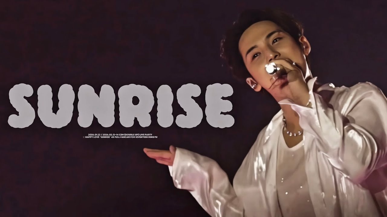 CxM [DOUBLE UP] LIVE PARTY 'SUNRISE’ - 세븐틴 민규 직캠 (SEVENTEEN MINGYU 4K FULL FANCAM) ©HAPPY LOVE