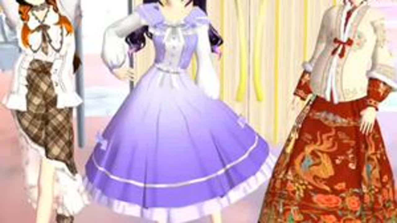 #樱花校园模拟器拍剧 闺蜜日常第82集，她们换了一个衣服和发型，今天是除夕，祝大家除夕快乐