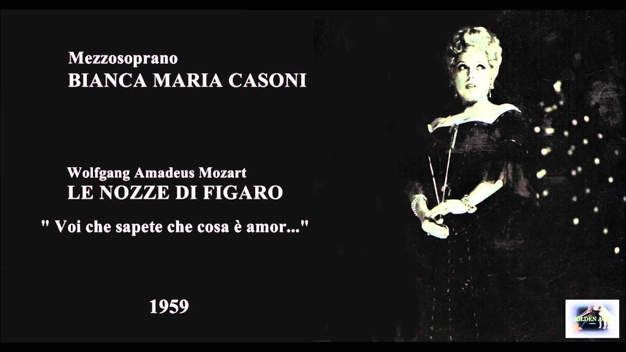 Mezzosoprano BIANCA MARIA CASONI - Le nozze di Figaro 