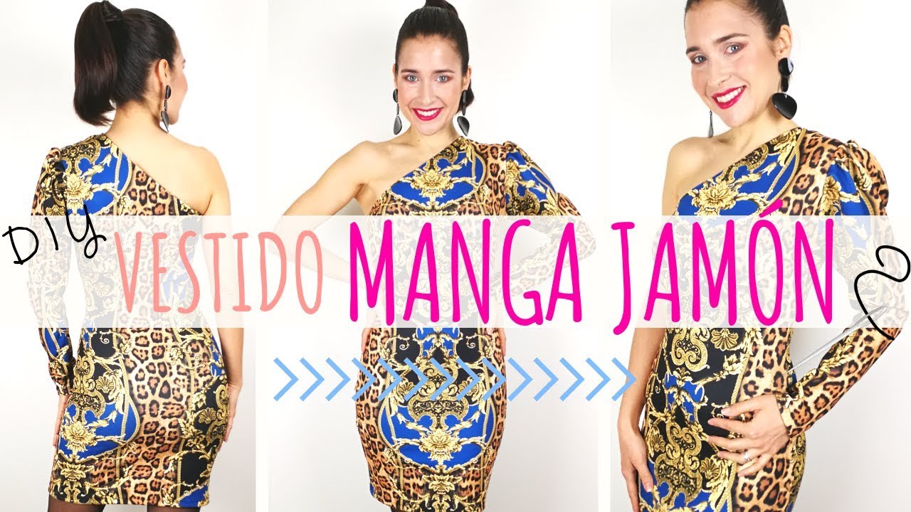 DIY - VESTIDO DE FIESTA con MANGA JAMÓN o ABULLONADA | Patrón manga jamón