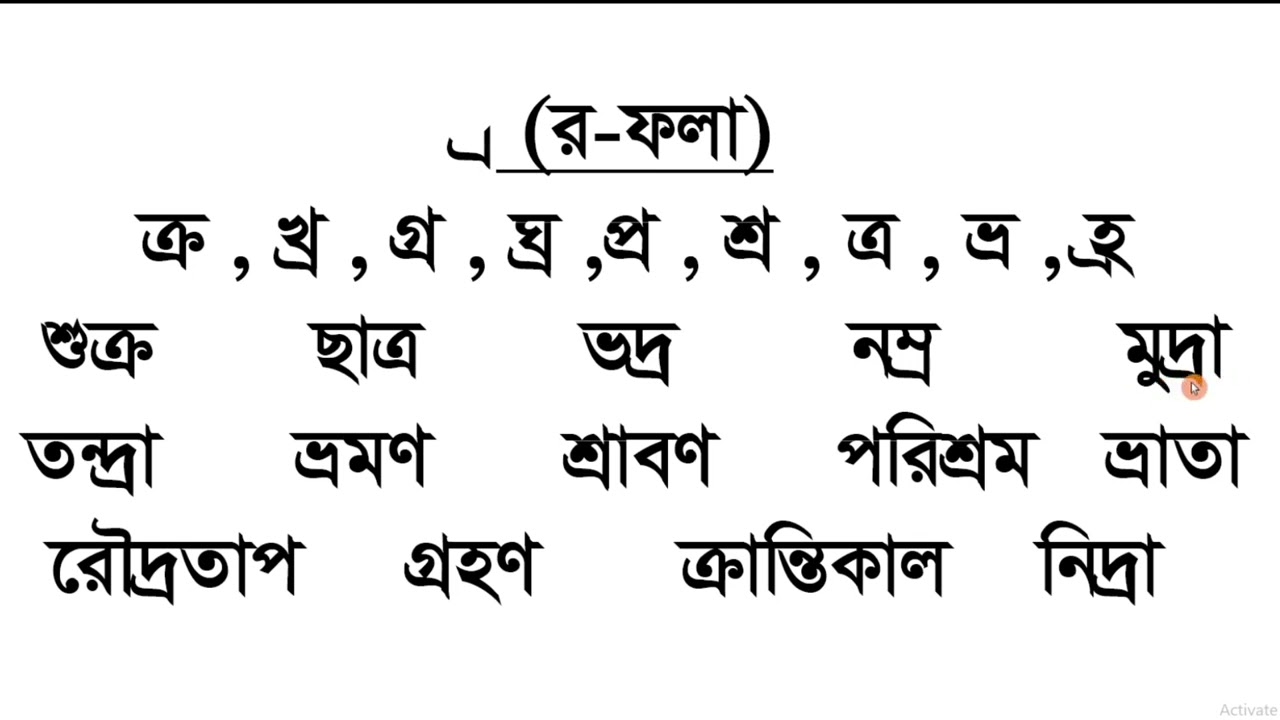 র ফলা || র ফলার উচ্চারণ || আমার বাংলা বই ||Bangla reading pora