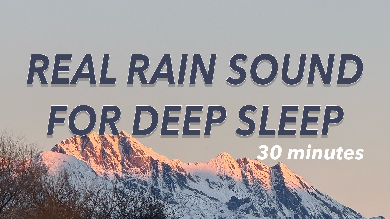 RAIN STORM OF NEW ZEALAND FOR DEEP SLEEP - GENTLE RAIN STORM HD AUDIO 30 MINUTES