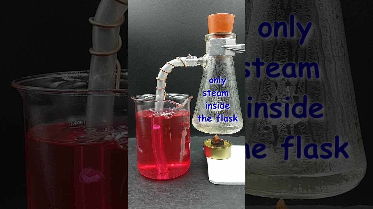 Vacuum from steam: #physics #lab #experiment