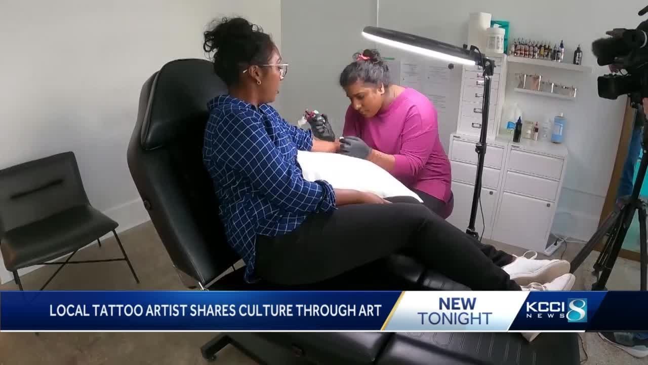 Central Iowa tattoo artist shares culture through art